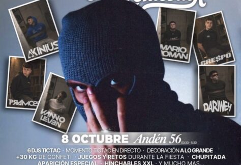 TIC TAC THE COMEBACK, fiesta universitaria en Burgos, 8 de octubre en Sala Andén 56